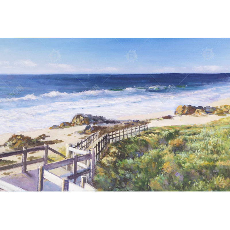«Walk To The Beach» sur toile
