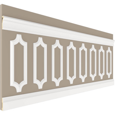 36'' H x 94.5'' W x 0.5'' D Urethane Wainscot Panelling