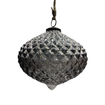 D6" Glass Hanging Ornament