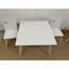 Ensemble de table pour enfants et 2 chaises, ensemble 3 pièces de table et de tout-petits pour enfants, ensemble de table de jeu en bois (blanc)