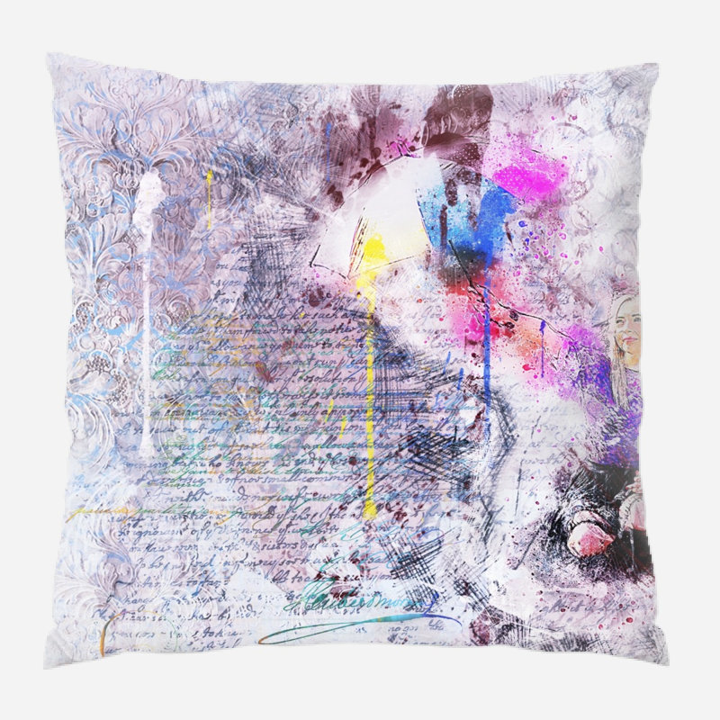 Coussin de fille fille Vesta, Microsuède, Intérieur