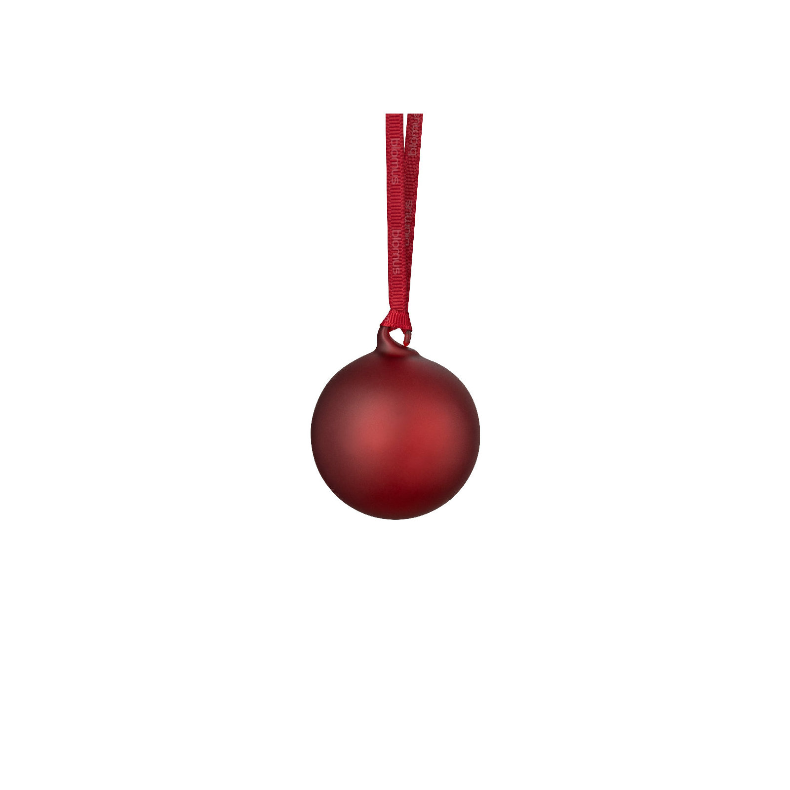 JUHLA Matte Glass Ornament, Burgundy