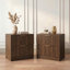 Ensemble de chambre à coucher 3 pièces - commode 5 tiroirs et table de chevet 2 tiroirs-131402311-131402312