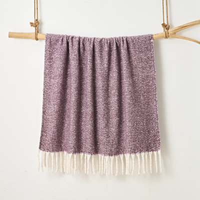Faux Mohair Throw - Soft Fringed Blanket