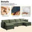 Redenius 6-Piece 148'' Upholstered U-Shape Sectional-1429299094