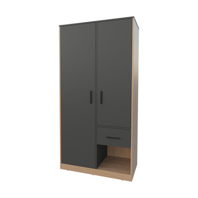 Garde-robe 2 tiroirs 1 porte