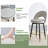 AriaHome 25" Faux Leather Swivel Counter Stools with Cutout Low Back and Gold Footrest (Set of 4)-2129825484-2129825487