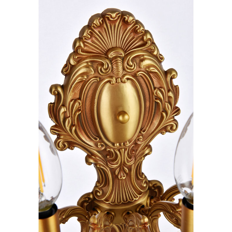 Monarch Mordechay Royal Cut Crystal, 5, French Gold, 24" H x 21" W x 21" D