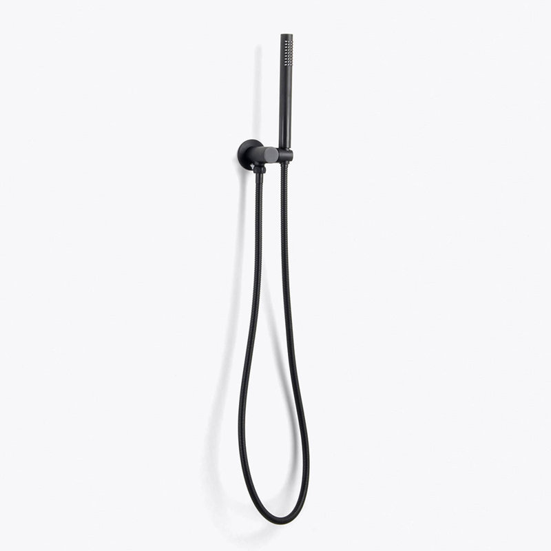 Metro 3 Way Thermostatic Complete Shower Set - Ceiling Mount - 16" Brass/Matt Black