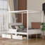 Lit plateforme double avec rangement Grovesend-87036340