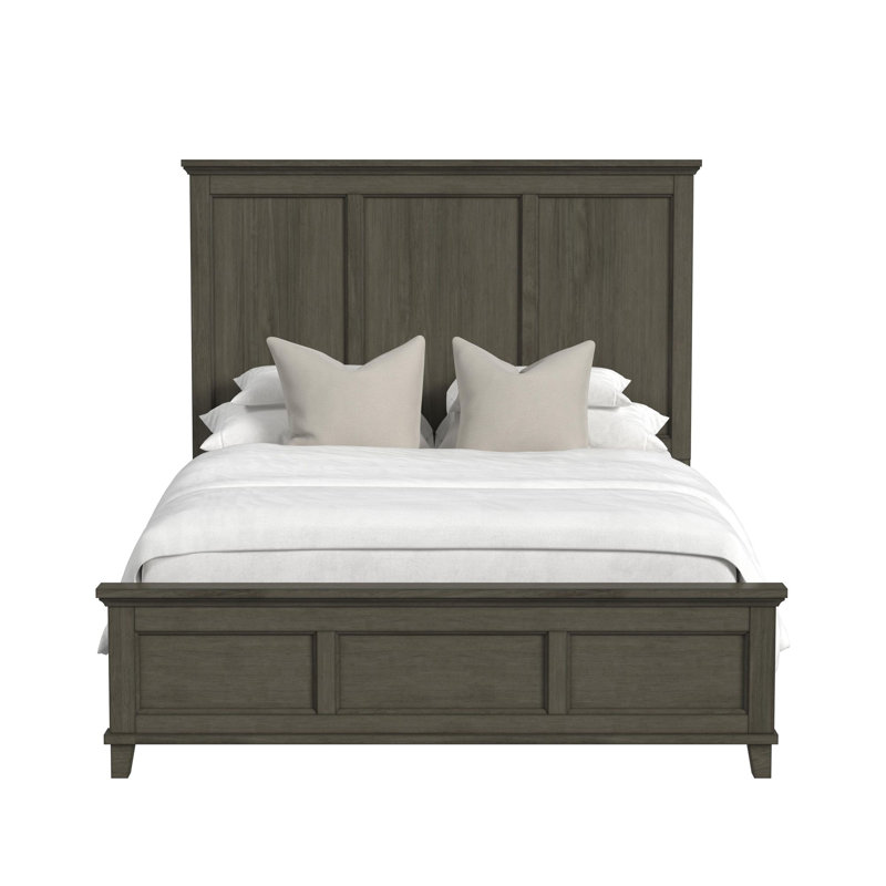 Nhek Panel Bed, Gray, Queen