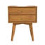 Table de chevet 2 tiroirs Natsu en brun