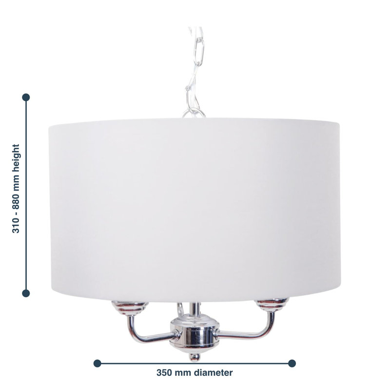 Landwehr 3 - Light Pendant, Polished Chrome