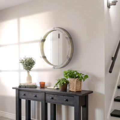 Miroir mural en bois 30,75 po