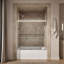 Levity 59.63" x 62" Bypass Bath Door with CleanCoat® Technology-227747595-152362690