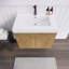 Ensemble de meuble-lavabo mural simple 30 po Lorrin Spring-1807893012