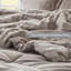 Ensembles de literie en fausse fourrure douillette simple simple TG gris moderne et confortable pour la maison