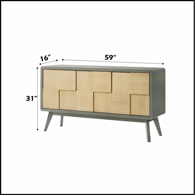 Desserte de finition Blayde avec rangement spacieux et fabrication durable, parfaite pour les salles à manger modernes et les espaces de divertissement.