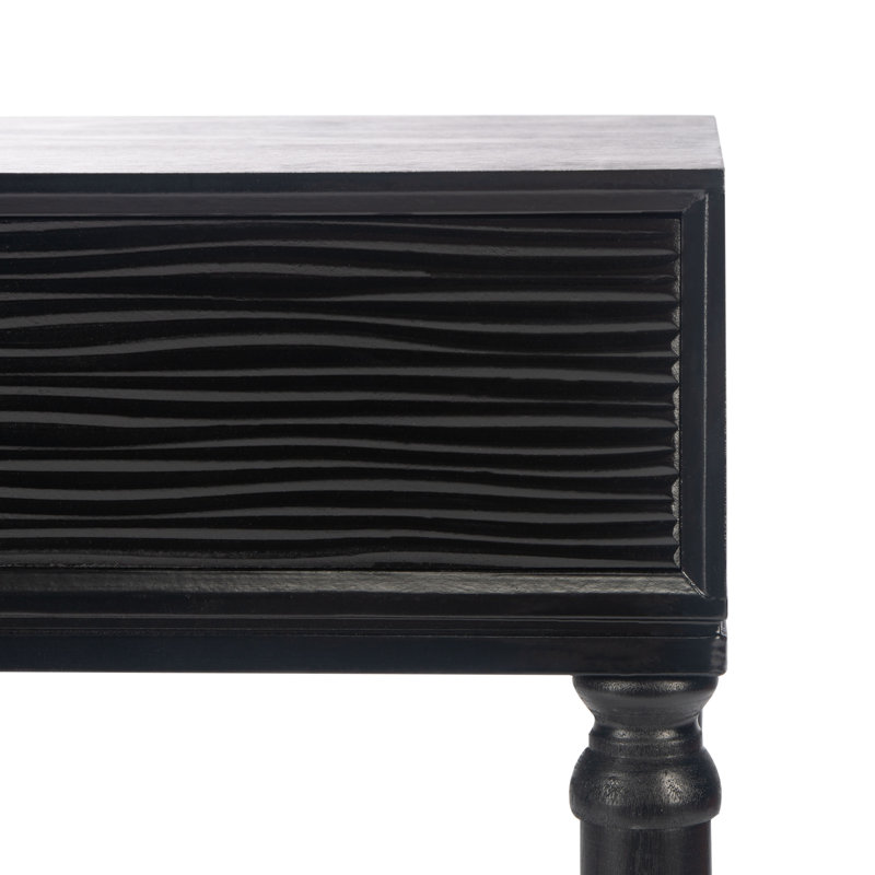 Cristian End Table with Storage, Black