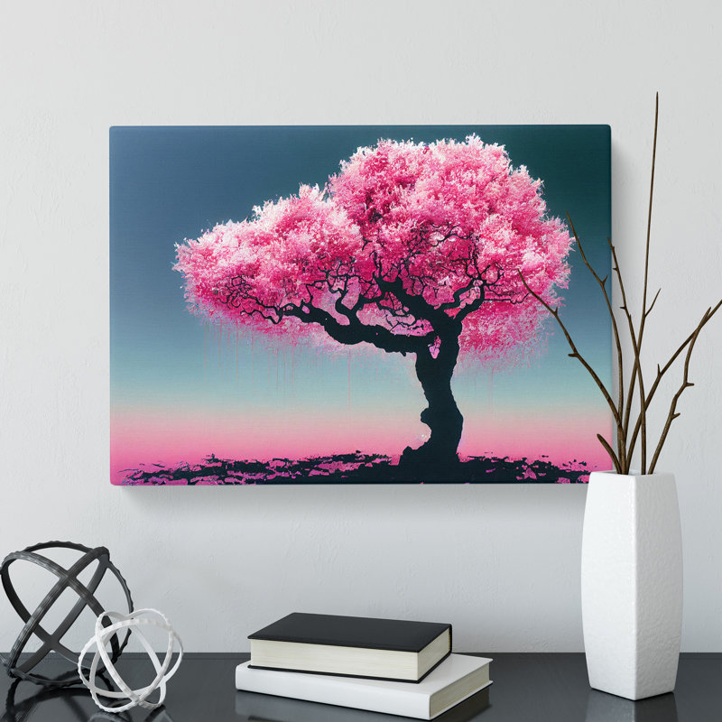 Stimulating Plum Blossom Tree - Wrapped Canvas, 50cm H x 76cm W x 3cm D