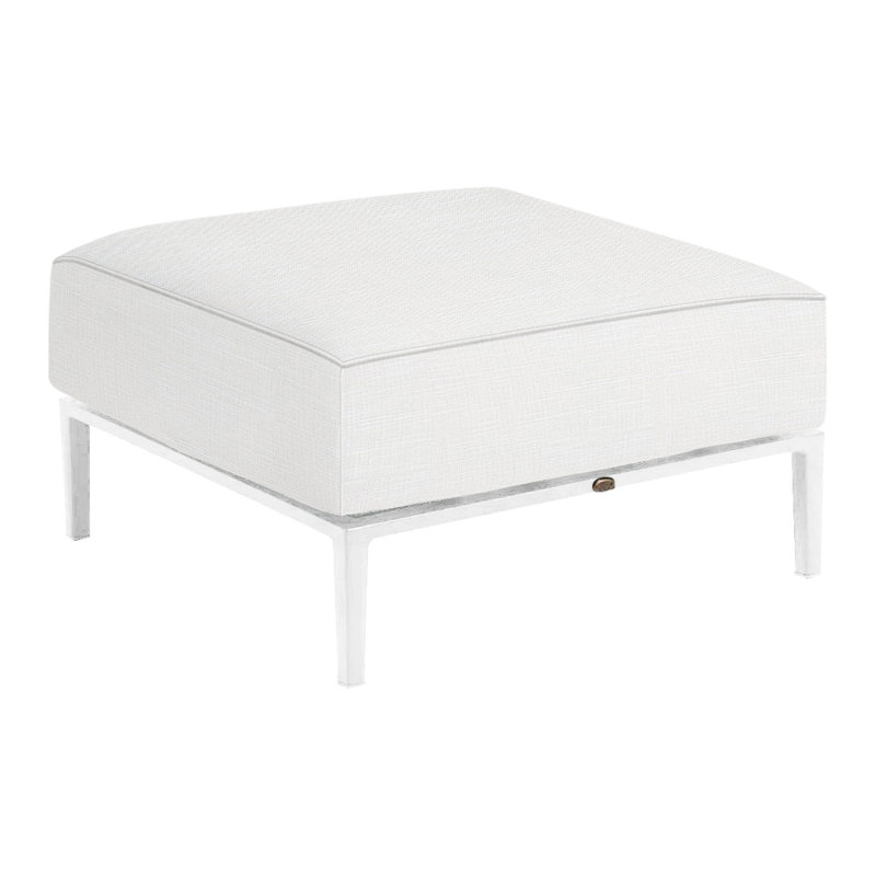 Repose-pieds d'extérieur Havana N-Dura, InsideOut® Rollo ‑ lin dentelle, Welt/Standard fill, Black