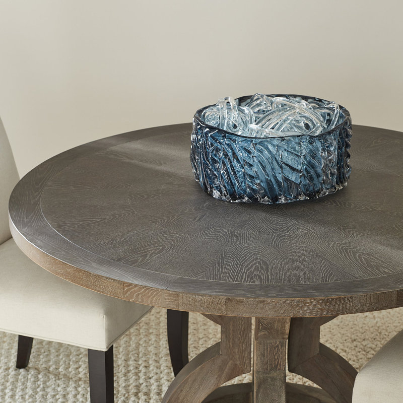 Vase en profondeur | Bleu, H 5,75 po x l 16,75 po x P 16,75 po