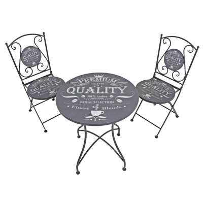 Royal 2 - Person Patio Dining Set Round Table with Cushions Included