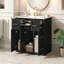Meuble-lavabo de 30 po avec lavabo et tiroirs encastrés, surface, portes à fermeture en douceur, armoire de salle de bain avec tiroir basculant-121709060