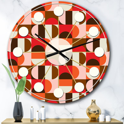 Horloge murale rétro Mid-Century