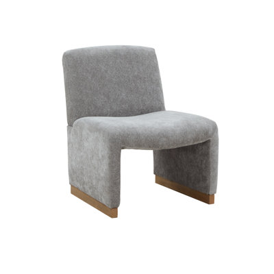 Comfy Accent Chair Upholstered Slipper Chair Armless Chair Indoor Single Chair