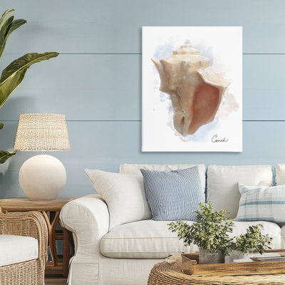 Toile Honeychoom Coastal Conch, conception par Matthew Piotrowicz
