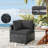 Wynee 9Pcs Outdoor Cushions Patio Sectional Cushions Replacement Set For 3 Seats, Cushions Only (Set Of 3 Seats , 3 Backs , 2 Short Backs , 1 Ottoman Cushions)-1980483958