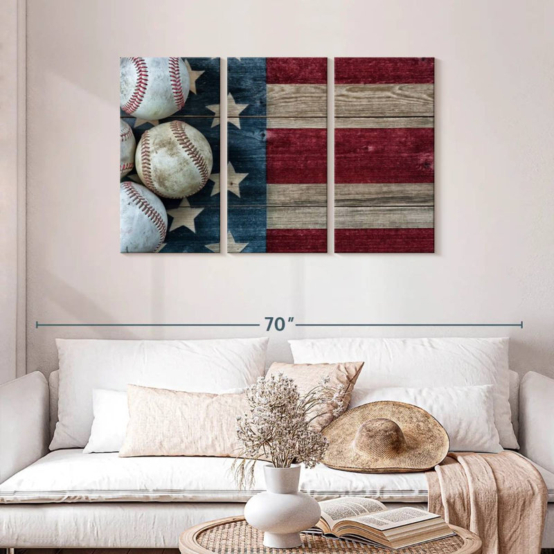 Borges American Baseball, 28" H x 45" W