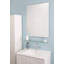 Glass Flat Wall Mirror with Shelves