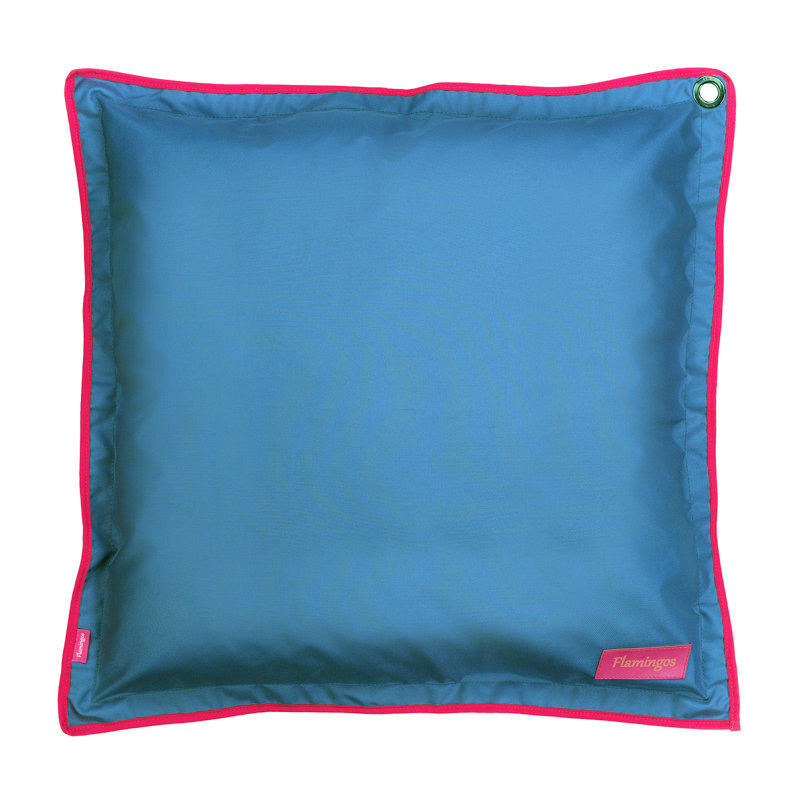 Indoor / Outdoor Square Throw Cushion, Blue/Pink