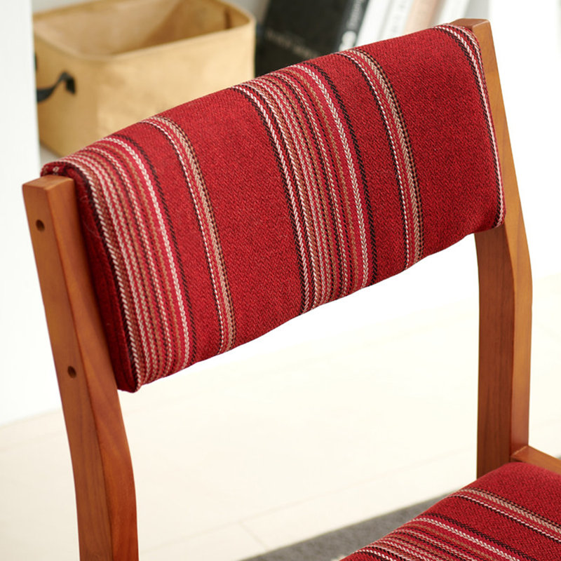 Chaise d'appoint rembourrée rouge (ensemble de 2)