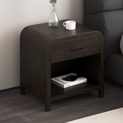 Table d'appoint 1 tiroir Bowman Noyer foncé