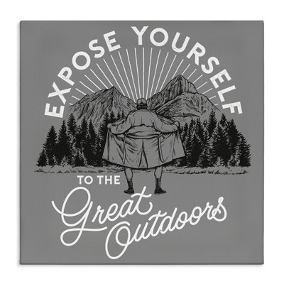 Expose Yourself Funny Canvas Wall Art by Jedco Brands, Inc.