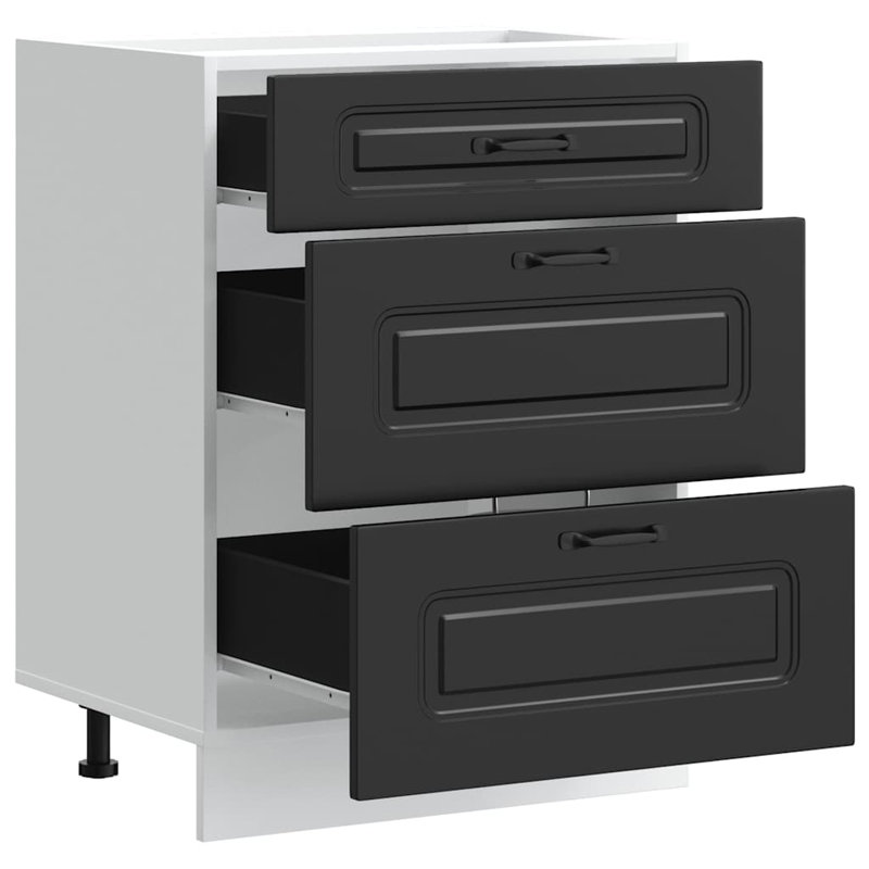 Badriya Standard Base Cabinet, Black