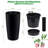 2 Pcs 30 inch Black Self Watering Planters Water Level Monitor and Drainage for Front Porch Decor-344030015