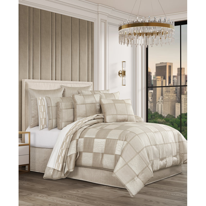 Brando California King 4Pc. Comforter Set, Charcoal, California King Comforter + 2 King Shams