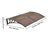 Awnings for Door Entrance, 38 x 78 in, Exterior Front Door Window Awnings with Drainage & Metal Bracket, Rain Snow Sun Protection, Overhang Polycarbonate Door Canopy for Porch Patio, Brown