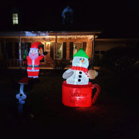 The 16' Frosty The Snowman Lightshow - Hammacher Schlemmer