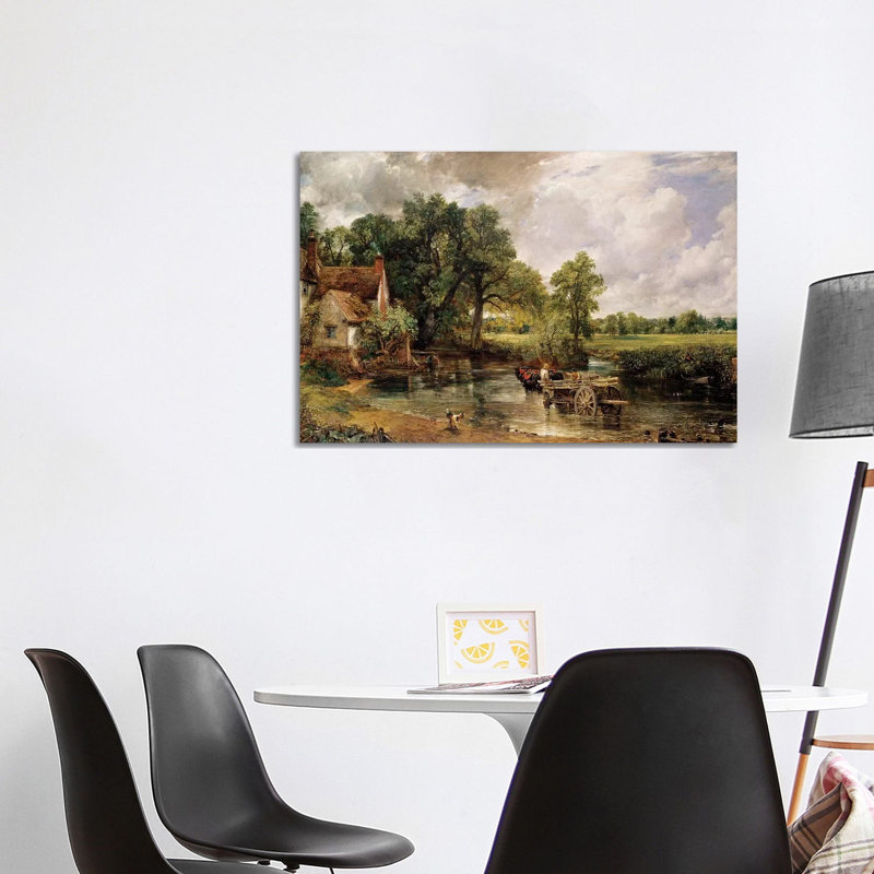 The Hay Wain, 1821 - Giclée sur toile tendue avec châssis, H 26 po x l 40 po