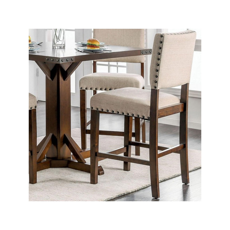 25.25'' H Linen Upholstered Parsons Chair
