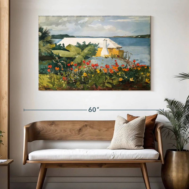 Gillard Flower Garden And Bungalow - Bermudes, H 32 po x l 48 po