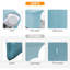 2 Pack Table Cover Fitted Rectangular Tablecloth Stretchable Fabric Lycra Table Cloth 6 Ft Wrinkle-Free For Party Tradeshows Banquet Weddings Cocktail-1319958716