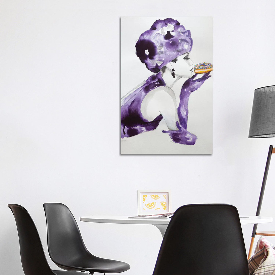 Purple Temptation von Tara Gamel - Galerie-verpackte Leinwand Giclée auf Leinwand