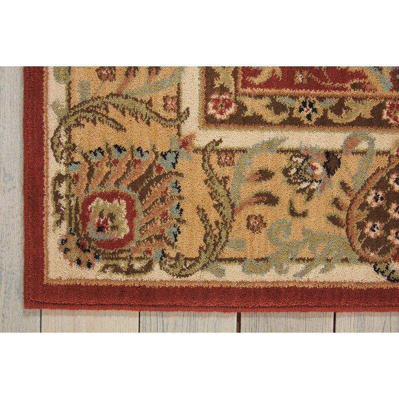 Surgener Wool Oriental Indoor Rug, Rectangle 5'3" x 7'5"