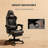 Office Gamer Chair, High Back Swivel Recliner With Footrest